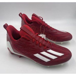 Size 12 Men’s Adidas Adizero Power Red / Cloud White Football Cleats GW5058